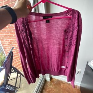 Banana Republic Size M Flower Cardigan